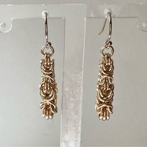 Izziedora 14k GF Byzantine drop Earring